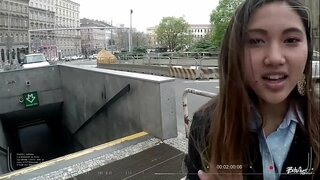 BITCHES ABROAD Squirting teen tourist May Thai gets face fucked POV